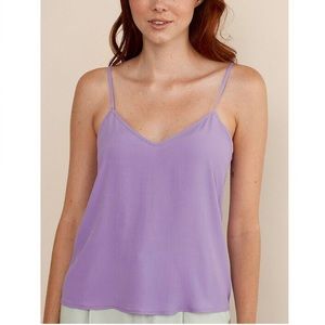 Numi the Hedy washable silk cami in lavender/lilac purple